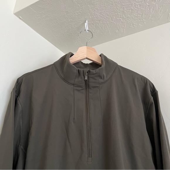 Lululemon 1/4 zip pullover in Dark Olive - Picture 2 of 5